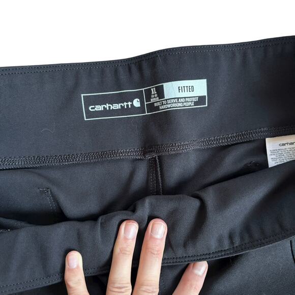 Carhartt Women’s Utility Work Pants Black XL 16/18 Regular Stretch Pockets - Picture 4 of 8